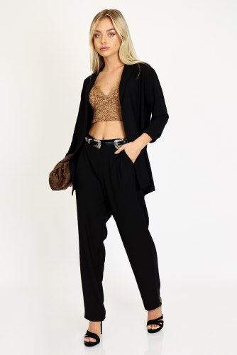 מכנס אלין לערב שחור/בז/תכלת