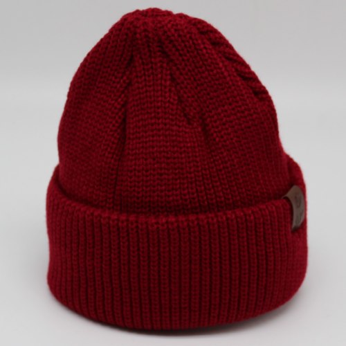 כובע צמר מבוגר סרוג בורדו