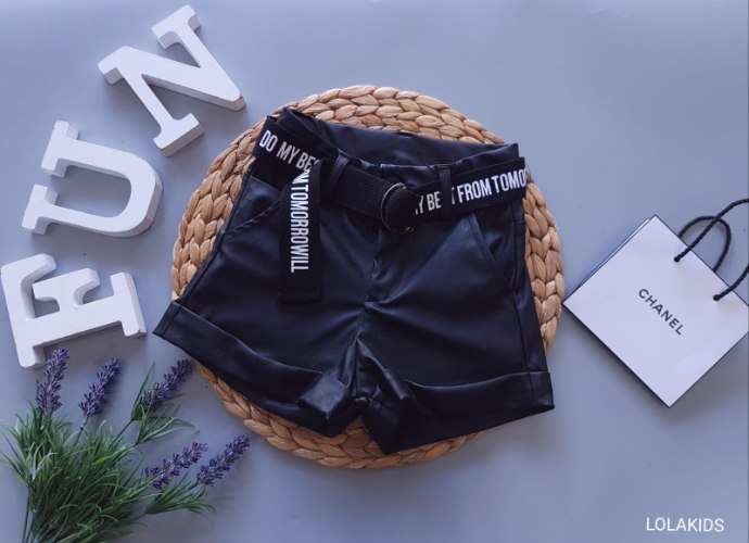 שורט דמוי עור דגםN-101