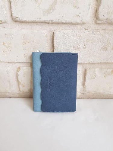 ארנק דמוי עור בינוני כחול  4058