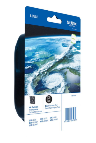 ראש דיו שחור מקורי Brother LC-985BK