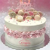 קלף מגה מדורג ליצירה מדרגות בעוגה | קלף להחלקת עוגה | משטח ליצירת קומות בעוגות קרם