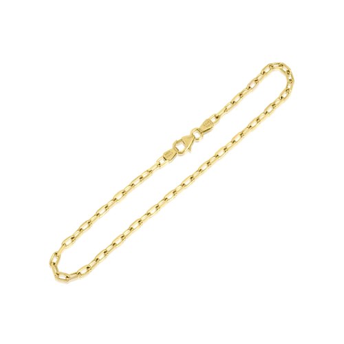 צמיד איטלקי מעוצב לגבר בזהב צהוב 14 קרט