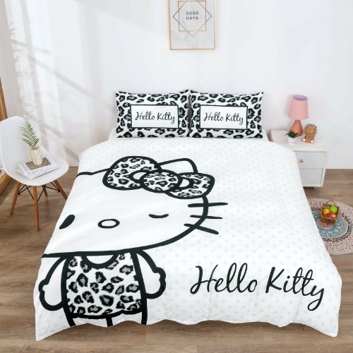 סט מצעים למיטה וחצי 120/200 הלו קיטי - 50512