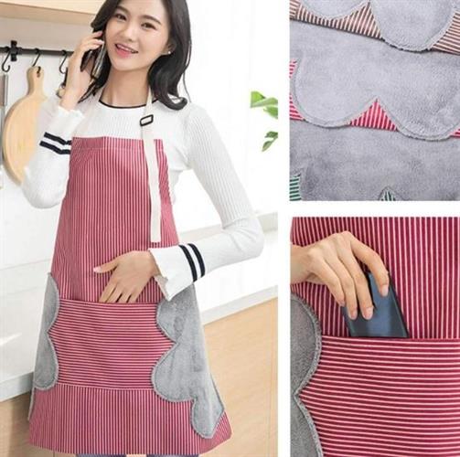 סינר מטבח משולב מטליות  סופגות