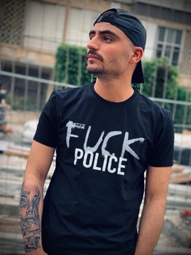 טי שרט T- AKASHI  LOGO צבע שחור