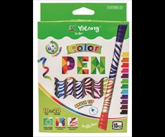 10 טושים דו צדדים 20 צבעים yalonga
