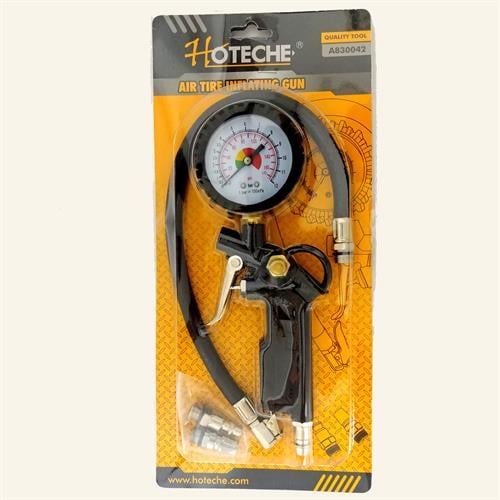 צינור ניפוח פנאומטי  עם שעון לחץ אוויר מבית חברת HOTECHE