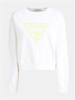 סוויטשירט לבן לוגו  GUESS