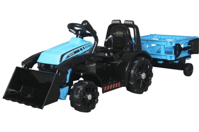 טרקטור  6v תכלת