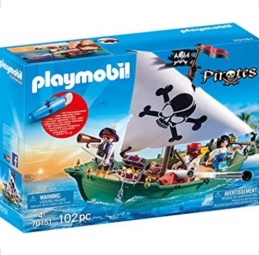 פליימוביל 70151 סירת הפיראטים שטה במים