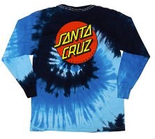 SANTA CRUZ Boys Classic Dot L/S Regular T-Shirt Blue Ocean
