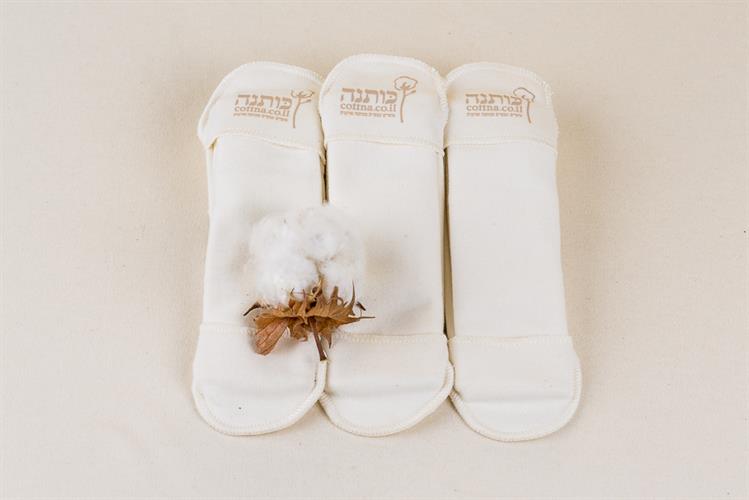 תחבושת ווסת לנערות מכותנה אורגנית ספיגה מוגברת