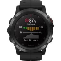 שעון דופק Garmin fenix 5X Plus Sapphire Black with Black Band 