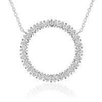 שרשרת ותליון זהב 14 קראט 0.39 קראט יהלומים 817773 - מחיר מבצע! 