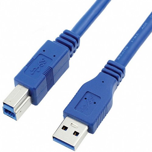 כבל מתאם USB3.0 זכר A לחיבור USB3.0 זכר B באורך 0.3 מטר