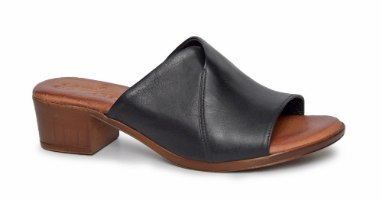 כפכף נוחות לנשים עור כחול-לבן דגם - LC255