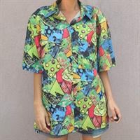 חולצה קצרה צבעונית מידה L/XL