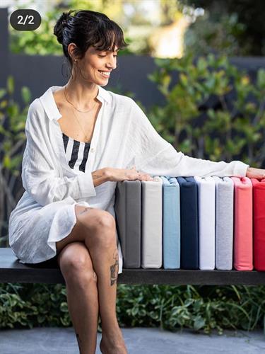 סדין ג'רסי יחיד 100% כותנה 90/200 מבית ורדינון