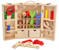 W03D103B - צעצוע לילדים ארגז כלי נגרות, צעצועץ
