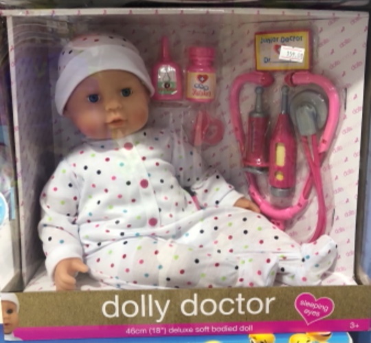 בובה + אביזרי רופא