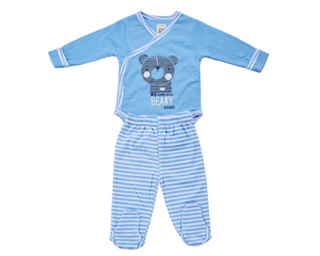 חליפת חזייה דובון כחול טריקו