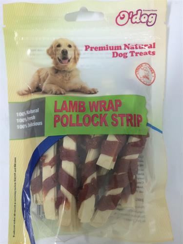 חטיף או דוג רצועות כבש ודג