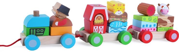 רכבת חווה מעץ