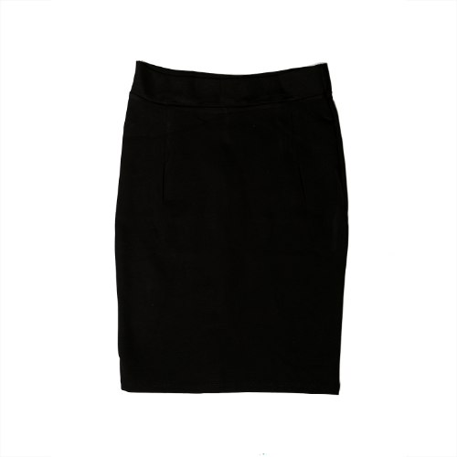 חצאית ג'רסי שחורה נשים