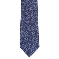 עניבה פרחים קטנים כחול