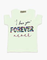 חולצת בנות טריקו מעוצבת forever