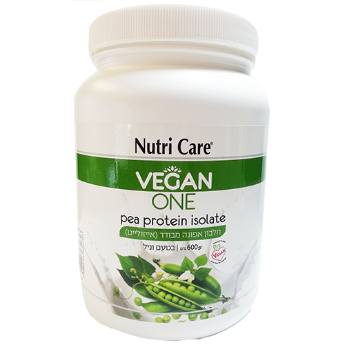 חלבון אפונה מבודד, 600 ג' , טעם וניל,  נוטרי קר