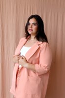 ג׳קט מייקי ורוד סומק