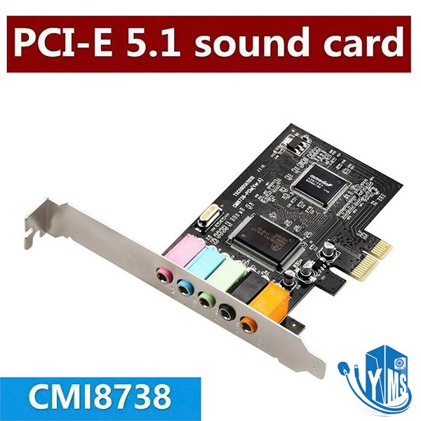כרטיס קול 5.1 PCI Express Sound Card Expansion Card PCI-e PCIE