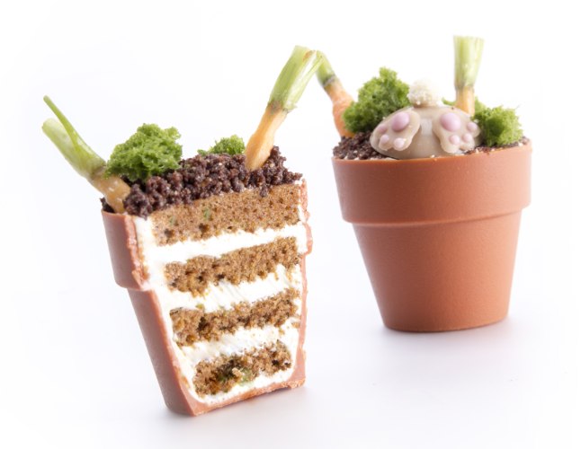 קישוט עציץ שוקולד (28 יח')