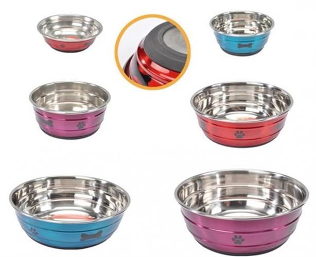 קערת נירוסטה צבעונית מעוצבת