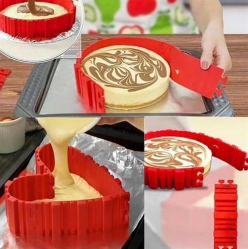 סט בעל 4 חלקי סיליקון לעיצוב העוגה