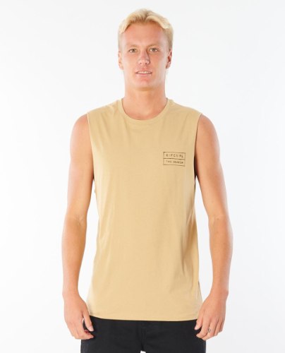 Rip Curl 50/50 Scratch Muscle Khaki