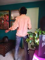 חולצה מוזהבת זורמת מידה M/L