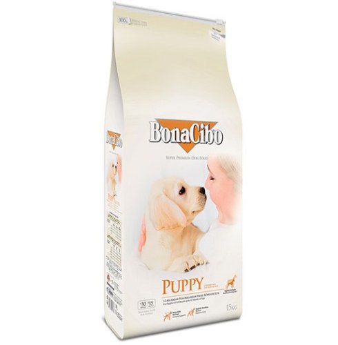 בונה סיבו מזון לגורים עוף ואנשובי 15 ק"ג