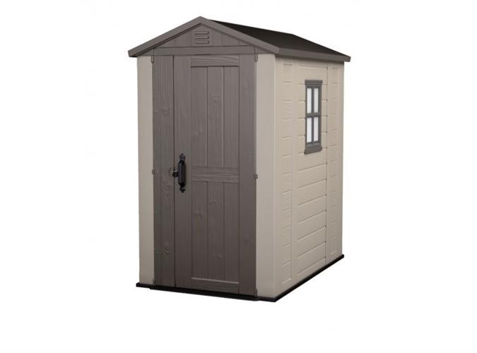 מחסן גינה עשוי פלסטיק דגם פקטור 6*4 במידות 1.30X1.90