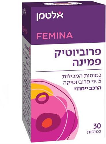 פרוביוטיק פמינה זני פרוביוטיקה אינטימית 30 כמוסות אלטמן