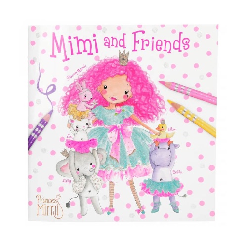 חוברת צביעה מימי וחברים- הנסיכה מימי