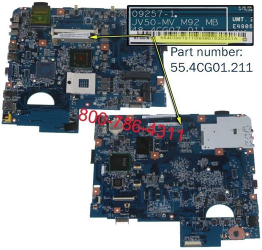לוח אם למחשב נייד אייסר Acer Aspire 5738z laptop motherboard 55.4CG01.211