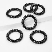 מארז 3 גומיות קפיציות סליל שחור