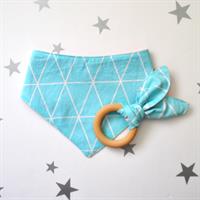 סינר בנדנה טורקיז גאומטרי