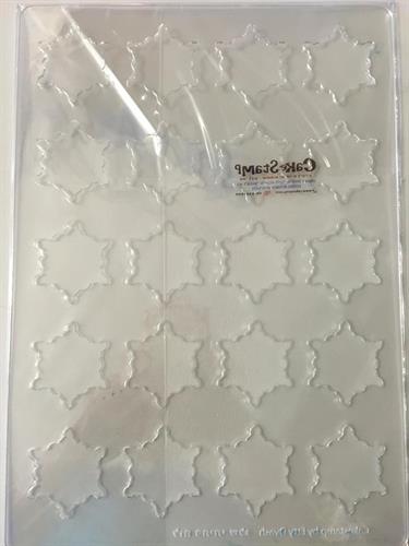 לוח פתיתי שלג - ליצירה בשוקולד