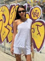 גופיית כתף אחת גזורה