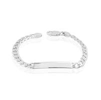 צמיד איטלקי לגבר,פלטה חוליות איטלקי לגבר בכסף טהור 925