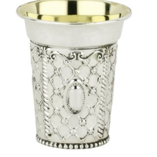 כוס קידוש כסף טהור דגם זכריה רשת